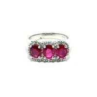 Anello Cianfrone Gioielli Donna in Oro bianco Rubino 1.81 Ct 8976 COLORE - 8976 COLORE